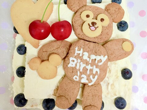 ダッフィーのふわふわスクエアバースデーケーキ レシピ 作り方 By Duffy Cruise 楽天レシピ ダッフィーのふわふわスクエアバースデーケーキ レシピ 作り方 By Duffy Cruise 楽天レシピ